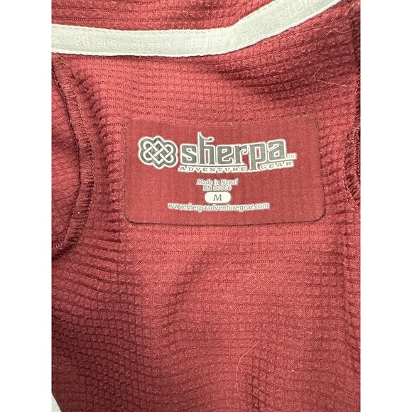 Sherpa Adventure Gear Womens Jacket Full Zip Burgundy & Blue Medium - Picture 8 of 11